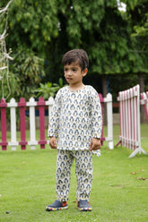 Penguin Print Mulmul Night Suit