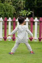 Penguin Print Mulmul Night Suit