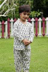Penguin Print Mulmul Night Suit