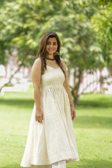 Ivory Anarkali Co-ord Set