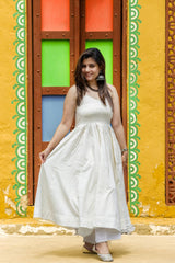 Ivory Anarkali Co-ord Set