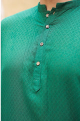 Green Cotton Flex Kurta