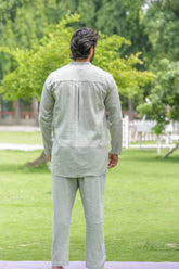 Grey Linen Co-ord Set