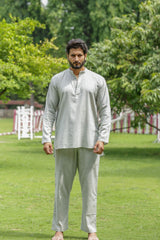 Grey Linen Co-ord Set