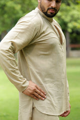 Men’s Olive Green Linen Co-ord Set