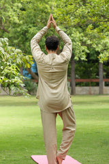 Men’s Olive Green Linen Co-ord Set