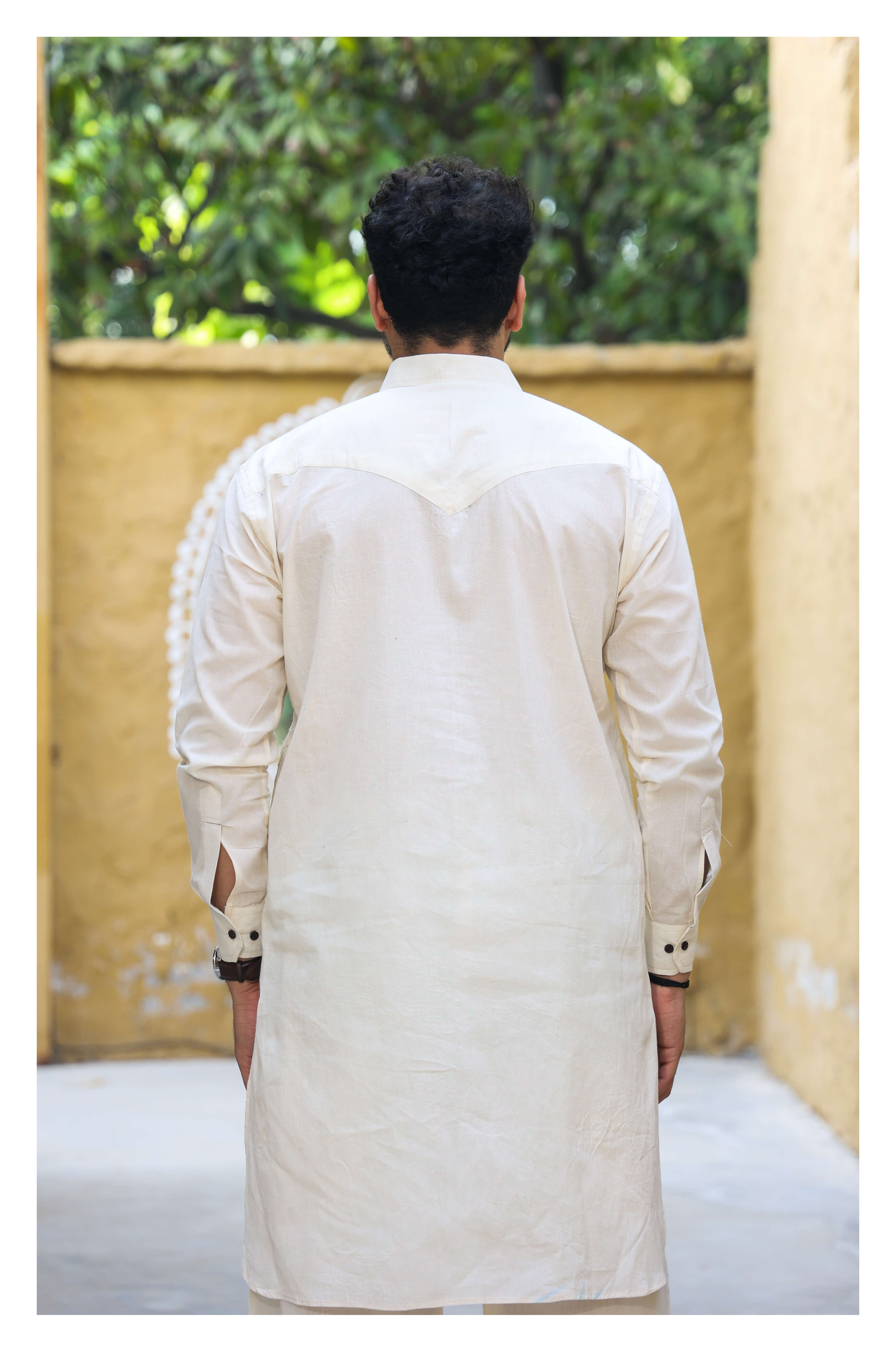 Ihbrus Men's Muslin Fabric Pathani Suit - Timeless Elegance and Comfort