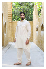 Pathani Suit in Muslin Cloth