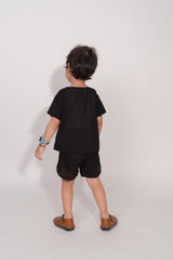 Black Linen Co-Ord Set
