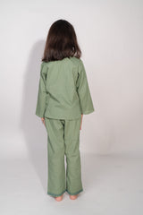 Olive Green Linen Co-Ord Set