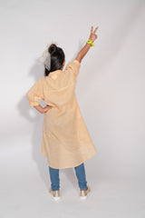 Mustard Striped Mulmul Shirt