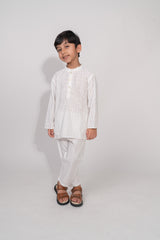Mulmul Chikankari Kurta Pyjama Set